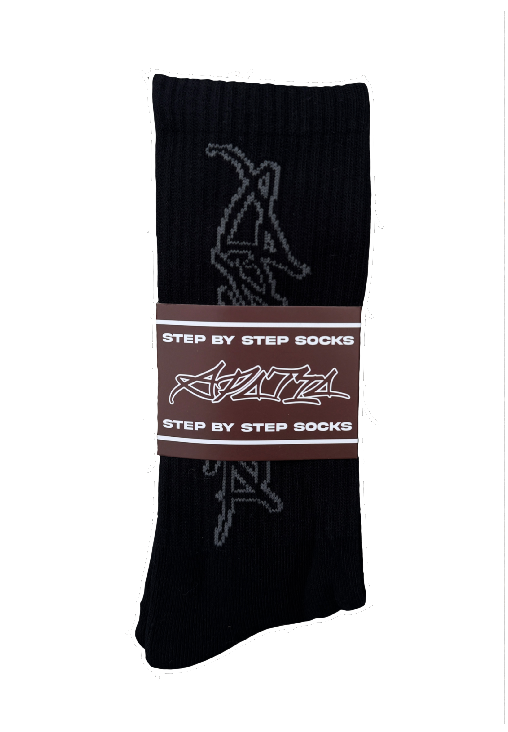 BLACK STEP BY STEP SOCKS